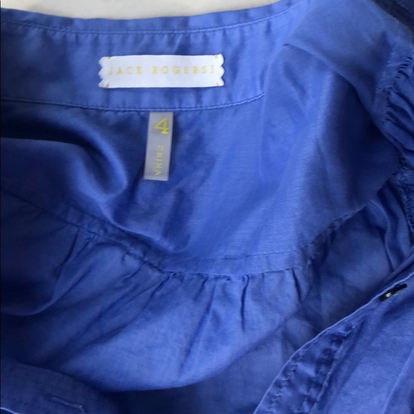 Jack Rogers sz 4 periwinkle shirt dress with slip - Picture 5 of 5